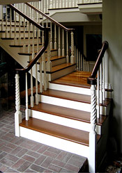 Over the Post with Turnouts Staircase